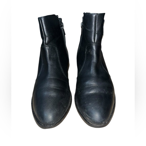 Marc Fisher Rail Bootie Black Leather Sz 6 - Picture 2 of 4